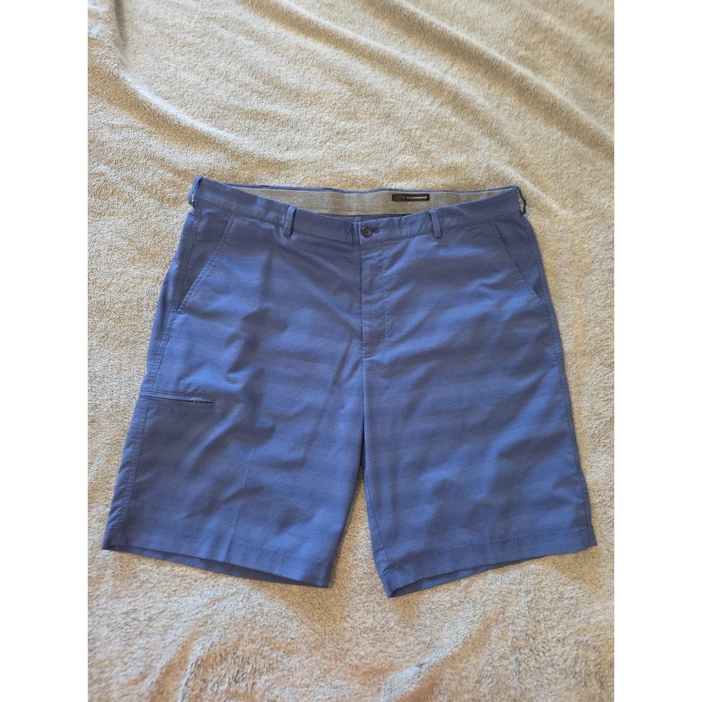 Greg Norman Golf Shorts Mens 38 Performance Blue Active Stretch Side Pocket